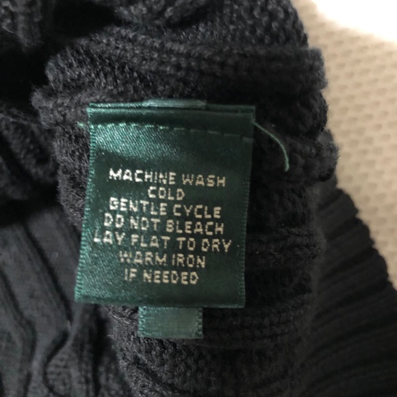 Ralph Lauren Fitted Cable Knit Sweater black gold - Picture 5 of 5